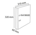 Classeur À Levier Exafile Dos 60mm Polypropylène Exactive - A4. - X 10 - Exacompta