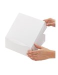 (1 Paquet  50 BoîteS) Boîte pâtissière 20 x 20 x 8cm