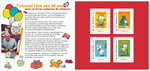 Collector 4 timbres - T'choupi - Lettre Verte