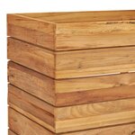 vidaXL Lit surélevé 100x40x55 cm Bois massif de teck et acier