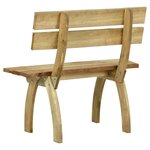 vidaXL Banc de jardin 110 cm Bois de pin imprégné