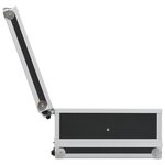 Vidaxl mallette pour arme à feu aluminium abs noir