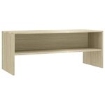 vidaXL Meuble TV Chêne sonoma 100 x 40 x 40 cm Aggloméré