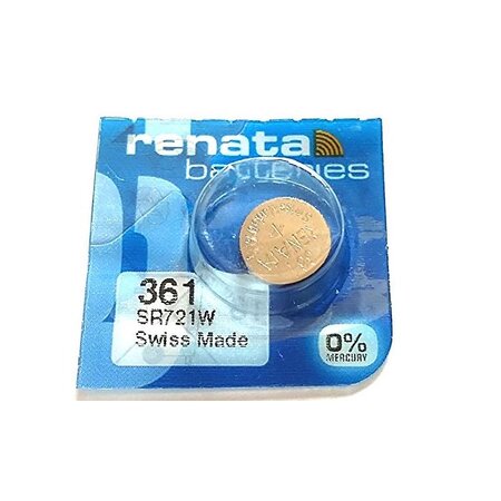 Blister de 1 Pile bouton oxyde argent X361 SR721W RENATA