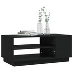 vidaXL Table basse Noir 102x55x43 cm Aggloméré