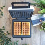 Livoo Gaufrier avec thermostat réglable 1200 W Blanc