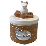 56213 - boite à dents de lait souris - orange