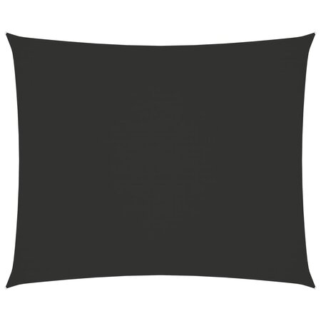 vidaXL Voile de parasol Tissu Oxford rectangulaire 3 5x4 5m Anthracite