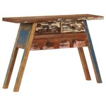 vidaXL Table console 110x30x75 cm Bois solide de récupération