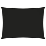 vidaXL Voile de parasol Tissu Oxford rectangulaire 3 5x5 m Noir