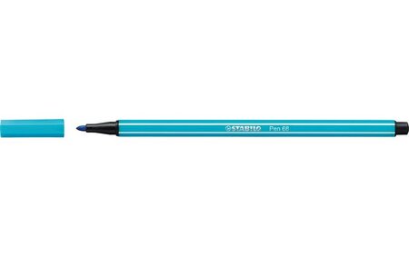 Feutre de dessin pen 68 pte ogive moyenne 1 mm bleu clair stabilo
