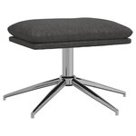 vidaXL Repose-pied Gris foncé 60x60x35 cm Tissu