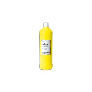 Flacon 1 Litre de Gouache fluide et concentrée prête à l'emploi Jaune primaire ART PLUS