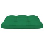 vidaXL Coussins de palette 2 Pièces vert tissu
