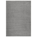 vidaXL Tapis shaggy à poils longs Gris 140x200 cm