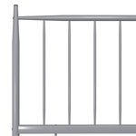 vidaXL Cadre de lit Gris Métal 200x200 cm