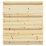 vidaXL Table de chevet 60x36x64 cm Bois de sapin massif