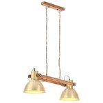 vidaXL Lampe suspendue industrielle 25 W Laiton 109 cm E27