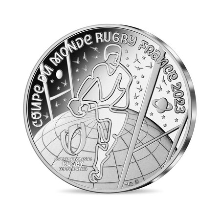 Coupe du monde de rugby France 2023 - Monnaie de 10€ argent