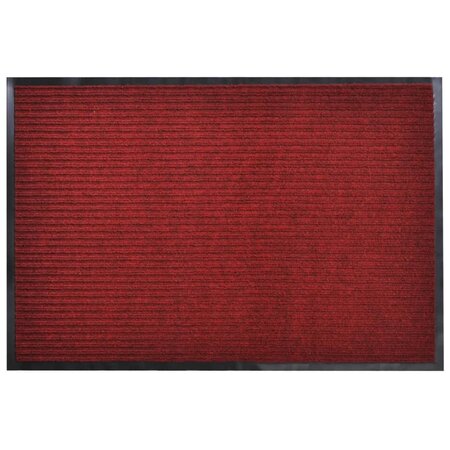 vidaXL Paillasson PVC Rouge 120 x 180 cm