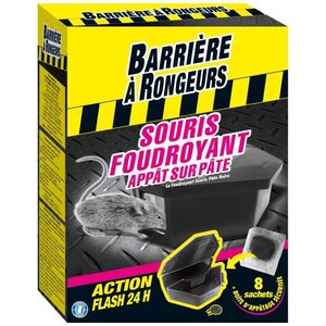 Souris foudroyant - Appât sur pâte 80 g avec boîte appât intégrée