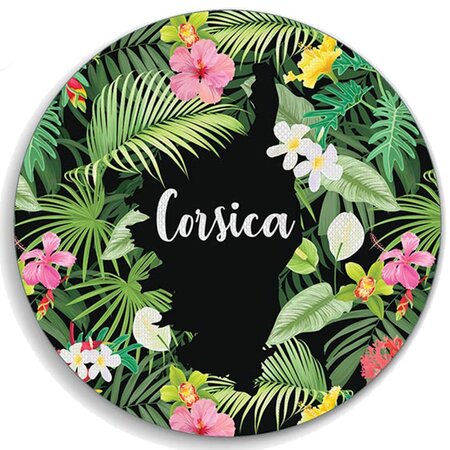 Set de table rond PVC tissé CORSICA