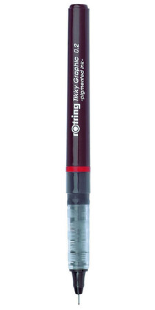 rOtring Tikky Graphic feutre fin 0 20 mm  encre noire