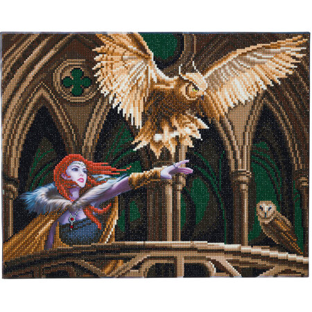 Tableau Broderie Diamant Crystal Art 40x50cm Anne Stokes Envolée