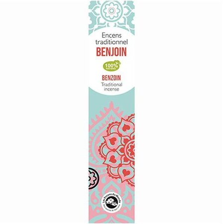 Encens indien au Benjoin 60 bâtonnets 45 min