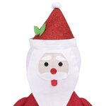 vidaXL Décoration de Noël Figurine Père Noël LED Tissu de luxe 60 cm