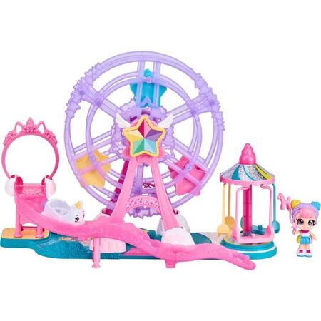 KINDI KIDS Fete Foraine et 1 Poupée 9 cm Mini Kindi