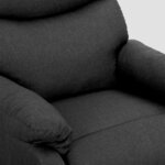 vidaXL Fauteuil de massage inclinable Gris foncé Tissu