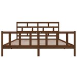 vidaXL Cadre de lit Marron miel Bois de pin massif 200x200 cm
