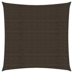 vidaXL Voile d'ombrage 160 g/m² Marron 4x4 m PEHD