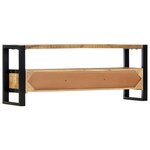 vidaXL Meuble TV 130 x 30 x 50 cm Bois massif de manguier