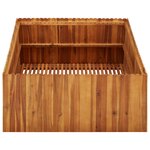 vidaXL Lit surélevé de jardin 100x100x50 cm Bois massif d'acacia