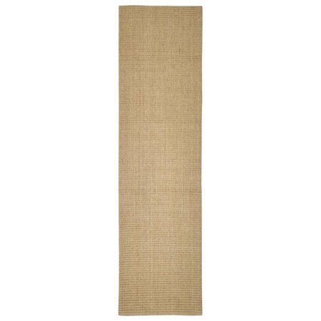 vidaXL Tapis Sisal naturel 66x250 cm