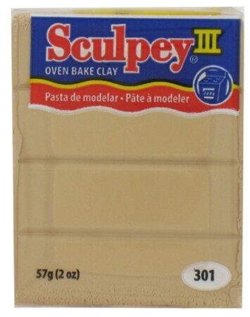 Pâte Sculpey III Havane (beige foncé) - Sculpey