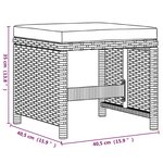 vidaXL Mobilier à dîner de jardin et coussins 9Pièces Résine tressée Noir