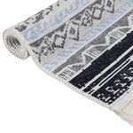 vidaXL Tapis Rose et aqua 100x200 cm Coton
