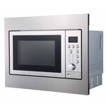 Exquisit four micro-ondes encastré 25 l argenté emw2546