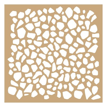 2 pochoirs Kraft Terrazzo et végétaux 20 x 20 cm