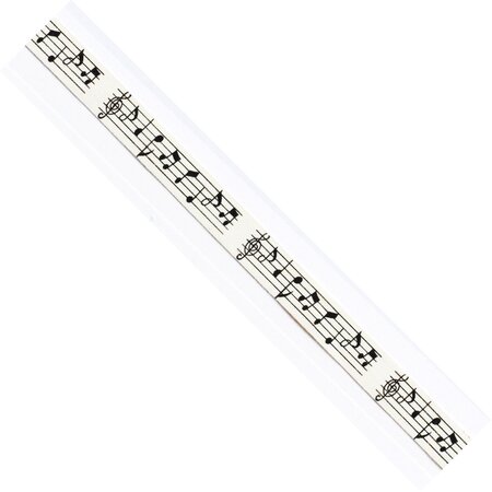Ruban en coton partition musique noir 1 5 cm x 2 m