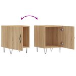 vidaXL Tables de chevet 2 Pièces chêne sonoma 40x40x50 cm bois ingénierie