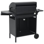 vidaXL Barbecue à gaz 4+1 zones de cuisson Noir Acier