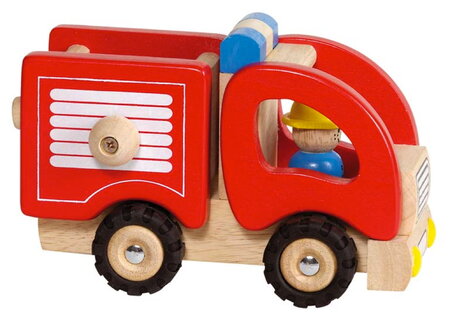 Camion de pompier en bois Jouet en bois pour enfant - Goki