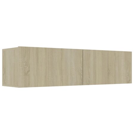 vidaXL Meuble TV Chêne sonoma 120x30x30 cm Aggloméré