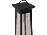 Chauffage électrique radiant en fibre de carbone "Volcano" - 2000W - Noir