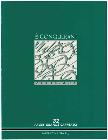 Cahier 90g 17x22 cm 32 pages ligne 2 mm / interligne 8 mm PAPETERIES HAMELIN