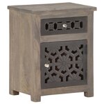 vidaXL Table de chevet 40x30x50 cm Bois de manguier massif